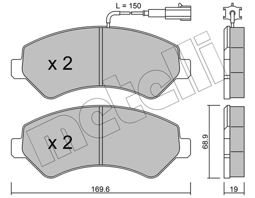 Remblokset Metelli 22-0709-1