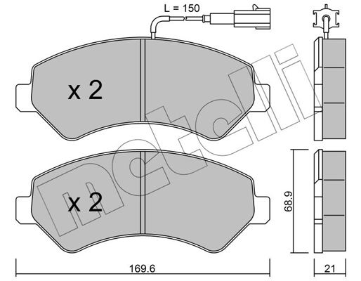 Remblokset Metelli 22-0709-2