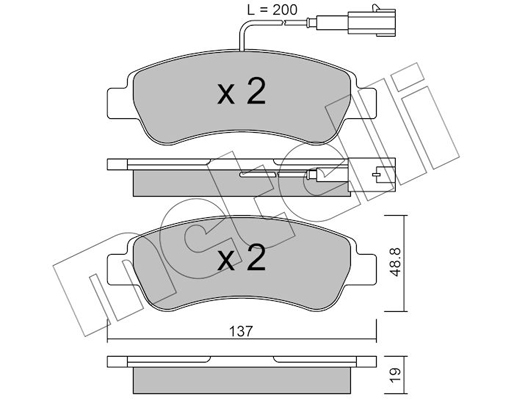 Remblokset Metelli 22-0710-1