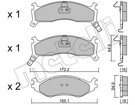 Remblokset Metelli 22-0714-0