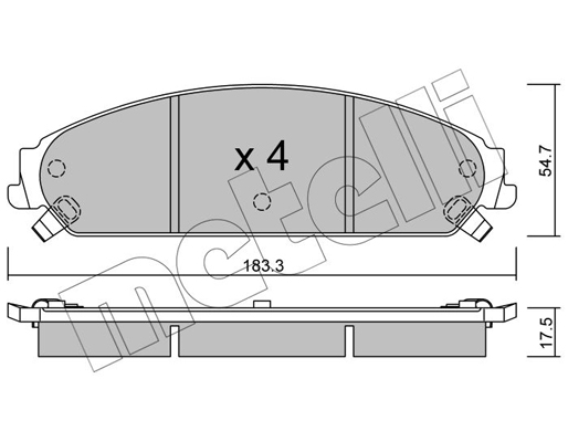 Remblokset Metelli 22-0717-0