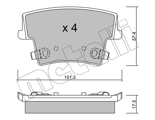 Remblokset Metelli 22-0718-0