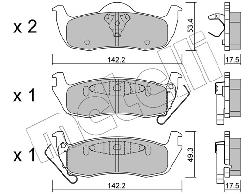 Remblokset Metelli 22-0720-0