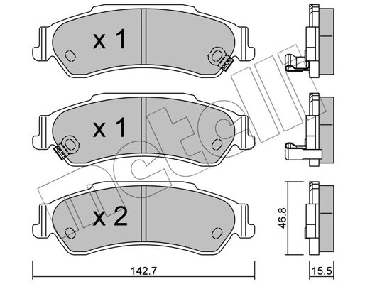 Remblokset Metelli 22-0722-0