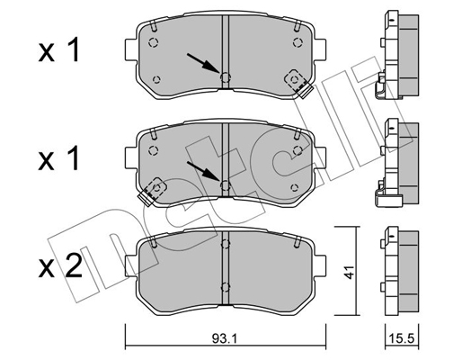 Remblokset Metelli 22-0725-1