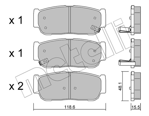 Remblokset Metelli 22-0727-0