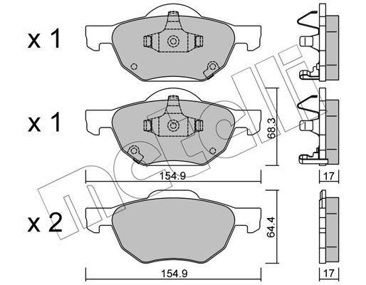 Remblokset Metelli 22-0730-0