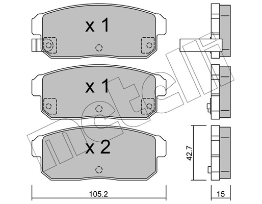 Remblokset Metelli 22-0733-0