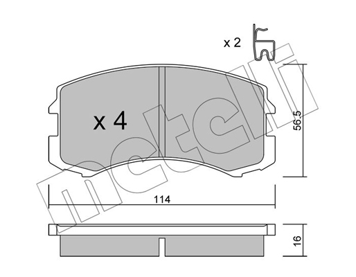 Remblokset Metelli 22-0736-0