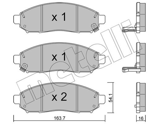 Remblokset Metelli 22-0743-1