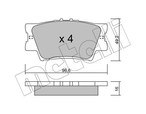 Remblokset Metelli 22-0749-0