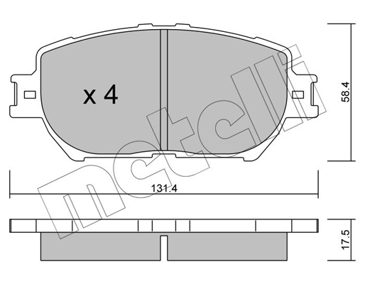 Remblokset Metelli 22-0751-0