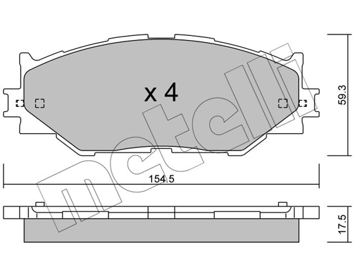 Remblokset Metelli 22-0760-0