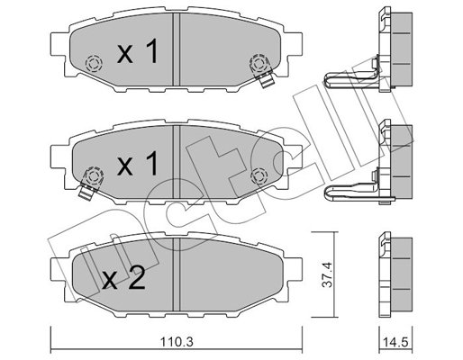 Remblokset Metelli 22-0764-1