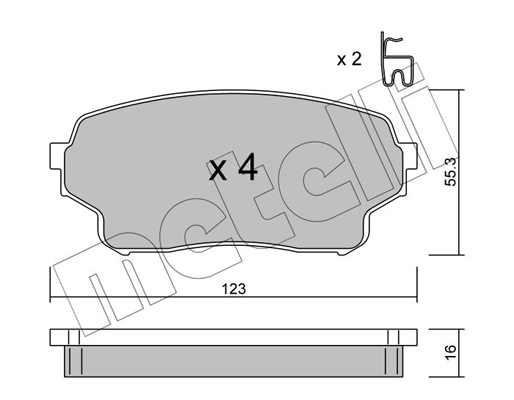 Remblokset Metelli 22-0765-0