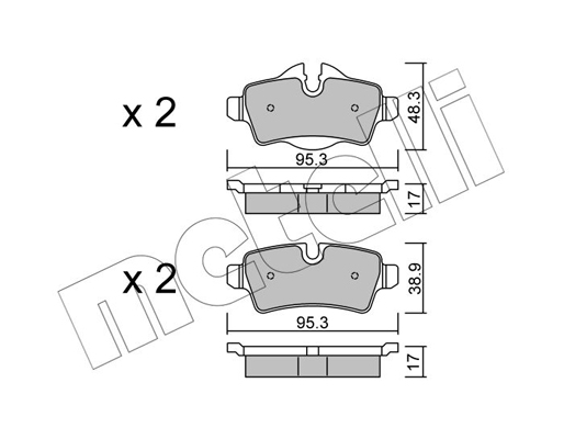 Remblokset Metelli 22-0769-0