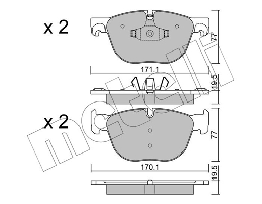 Remblokset Metelli 22-0770-0