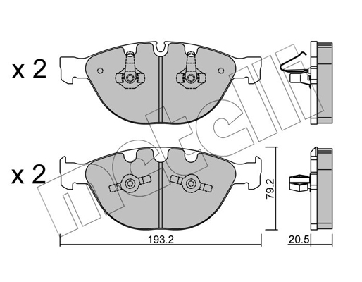 Remblokset Metelli 22-0772-0