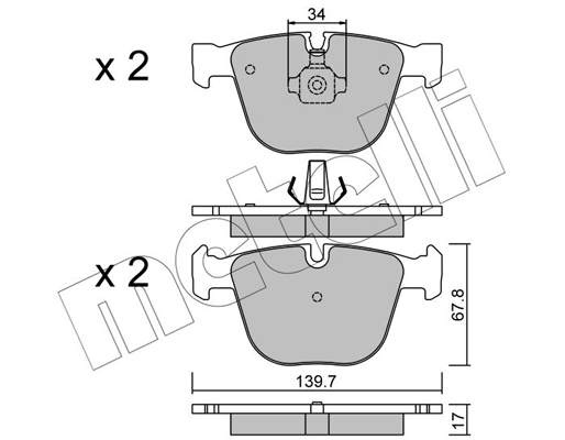 Remblokset Metelli 22-0773-0