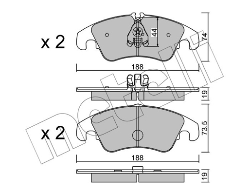 Remblokset Metelli 22-0775-0