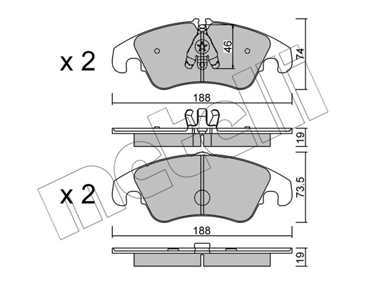 Remblokset Metelli 22-0775-4