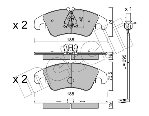 Remblokset Metelli 22-0775-4K