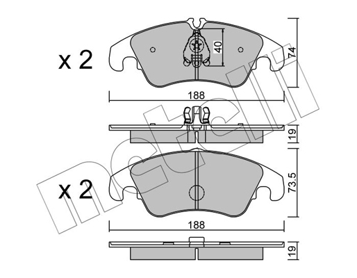 Remblokset Metelli 22-0775-6