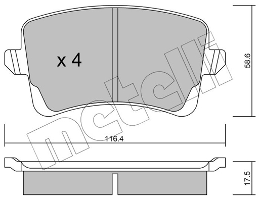 Remblokset Metelli 22-0776-0