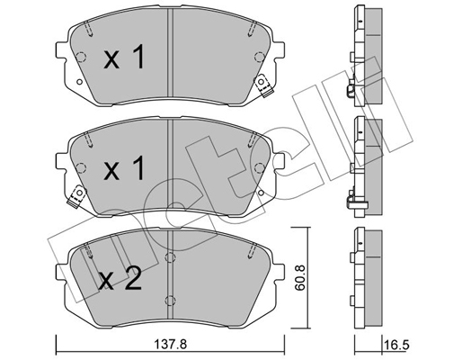 Remblokset Metelli 22-0783-0