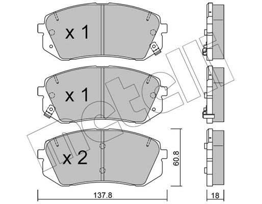 Remblokset Metelli 22-0783-1