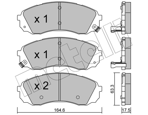 Remblokset Metelli 22-0785-0