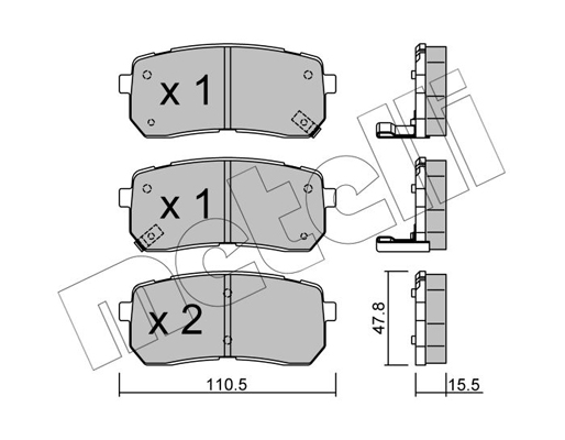 Remblokset Metelli 22-0786-0