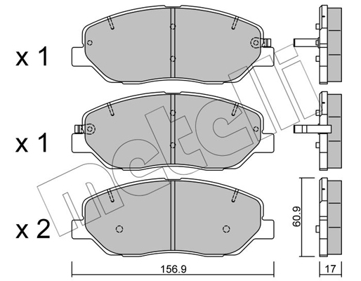 Remblokset Metelli 22-0787-0