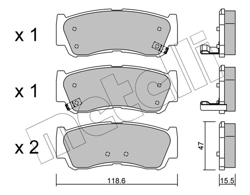 Remblokset Metelli 22-0788-0