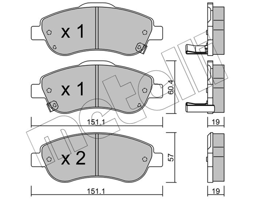 Remblokset Metelli 22-0789-0