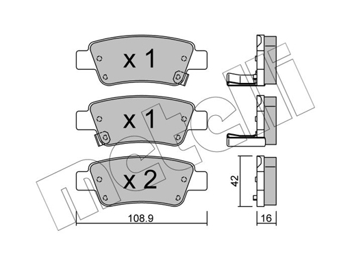 Remblokset Metelli 22-0790-0