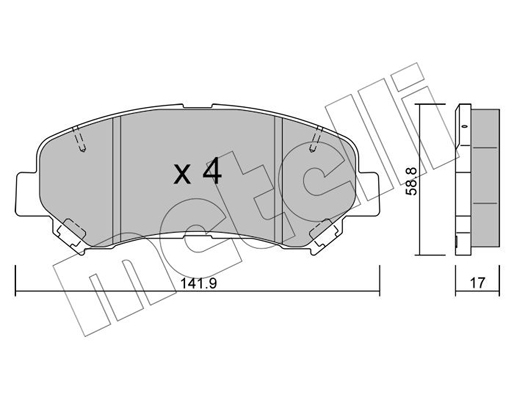 Remblokset Metelli 22-0792-0