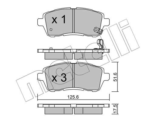 Remblokset Metelli 22-0793-0