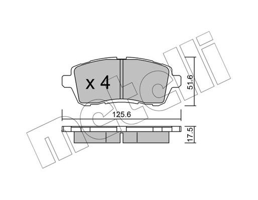 Remblokset Metelli 22-0793-2