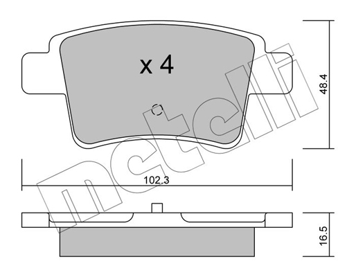 Remblokset Metelli 22-0801-0