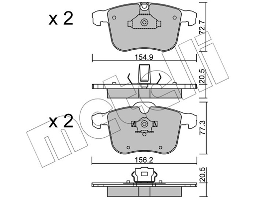 Remblokset Metelli 22-0813-0