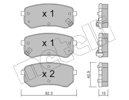 Remblokset Metelli 22-0815-0