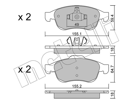 Remblokset Metelli 22-0817-0