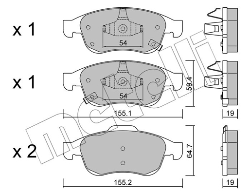 Remblokset Metelli 22-0817-2