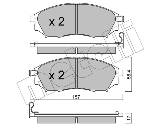 Remblokset Metelli 22-0819-0