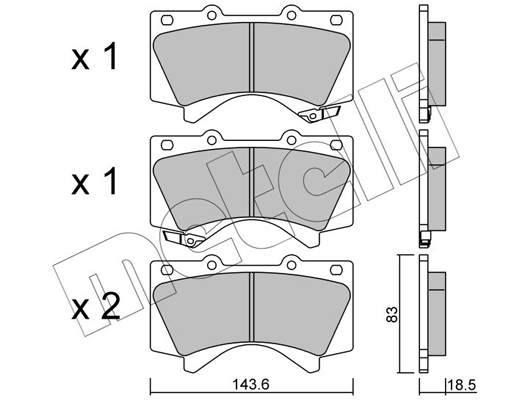 Remblokset Metelli 22-0821-0