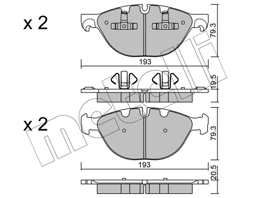 Remblokset Metelli 22-0823-0