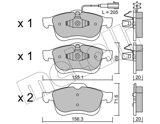 Remblokset Metelli 22-0824-0