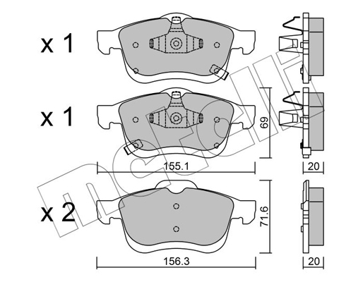 Remblokset Metelli 22-0824-2