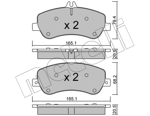 Remblokset Metelli 22-0825-0